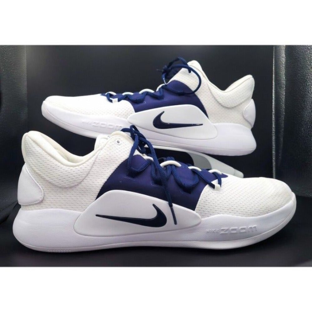 Nike Hyperdunk X Low TB Size 17.5 Basketball Shoes White Navy AT3867-105